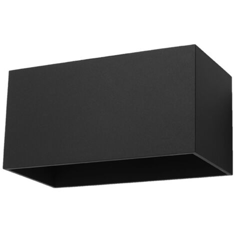 Sollux QUAD MAXI - 2 Light Up Down Flush Wandleuchte Schwarz