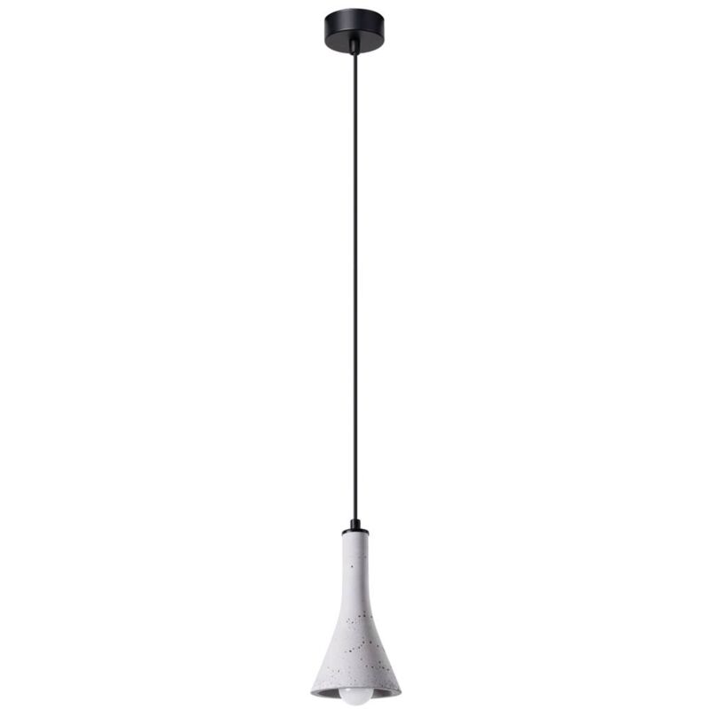 Image of Lampada a sospensione rea E14 1 x 12W grigio cemento L:12cm L:12cm H:125cm dimmerabile