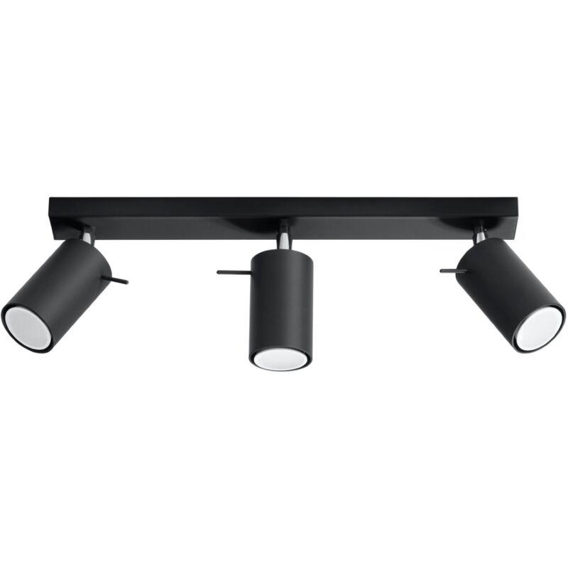 Sollux Ring 3 black ceiling light