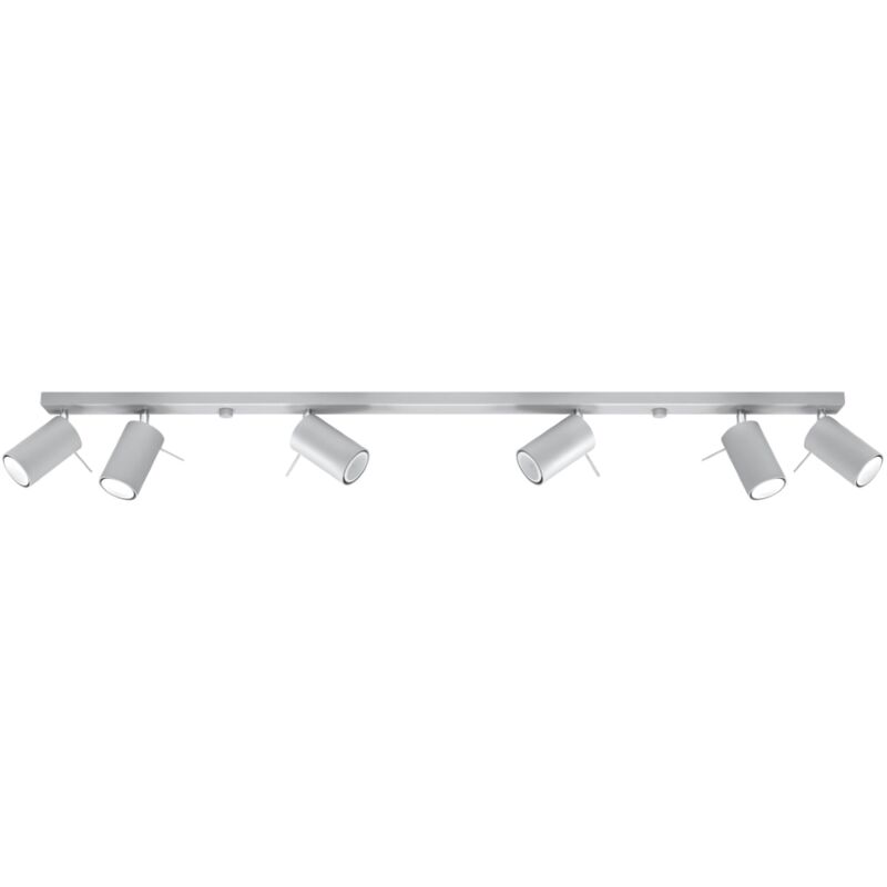 Sollux - Lampada da soffitto Ring grigio 118x16x6cm