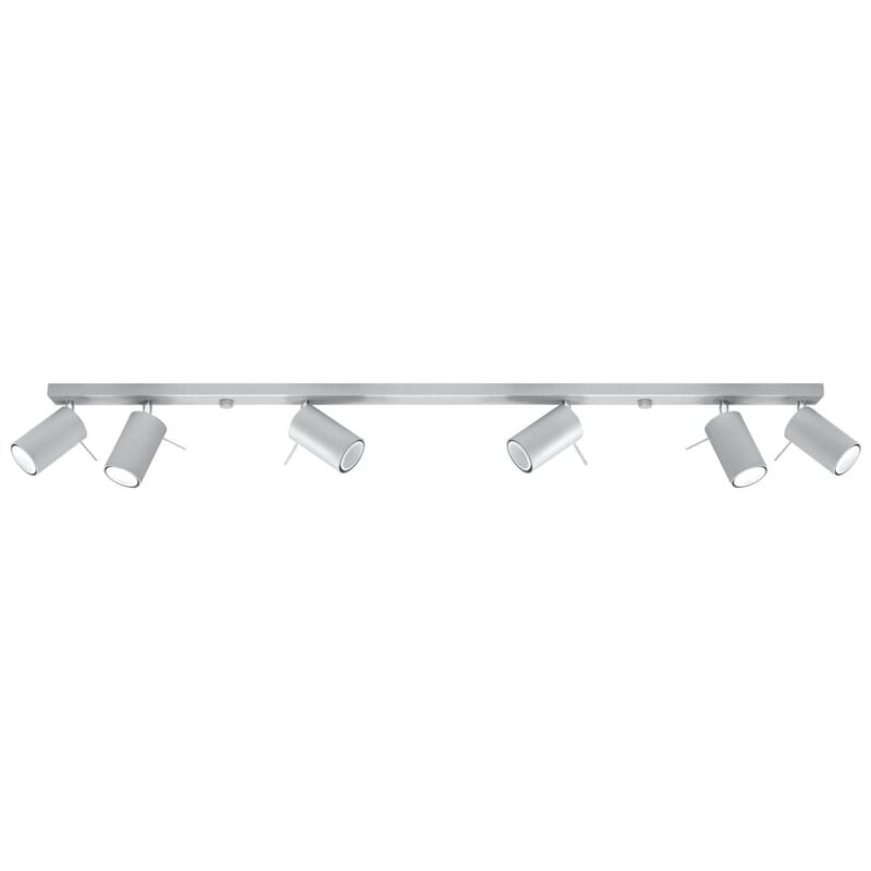 Ring - 6 Light Spotlight Bar Grigio, GU10 - Sollux
