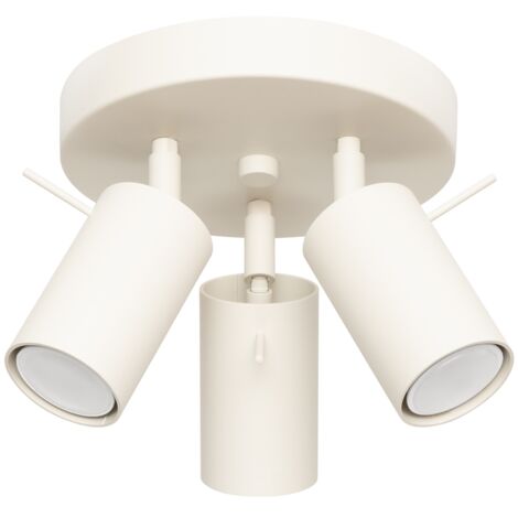 Sollux Ring Moderner Deckenstrahler Cluster 3 Licht Beige