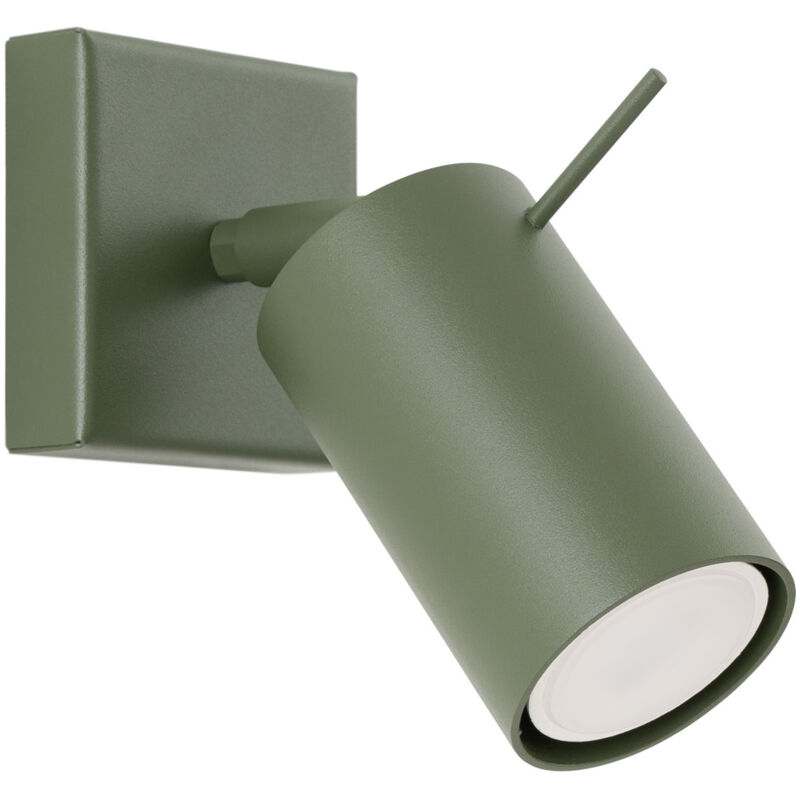 Ring Spot mural simple moderne vert olive - Sollux