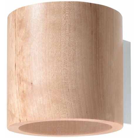 Sollux ORBIS - 1 Lámpara de pared ligera Madera natural, G9