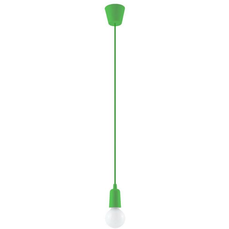 Image of Diego - 1 luce a sospensione a soffitto verde - Sollux
