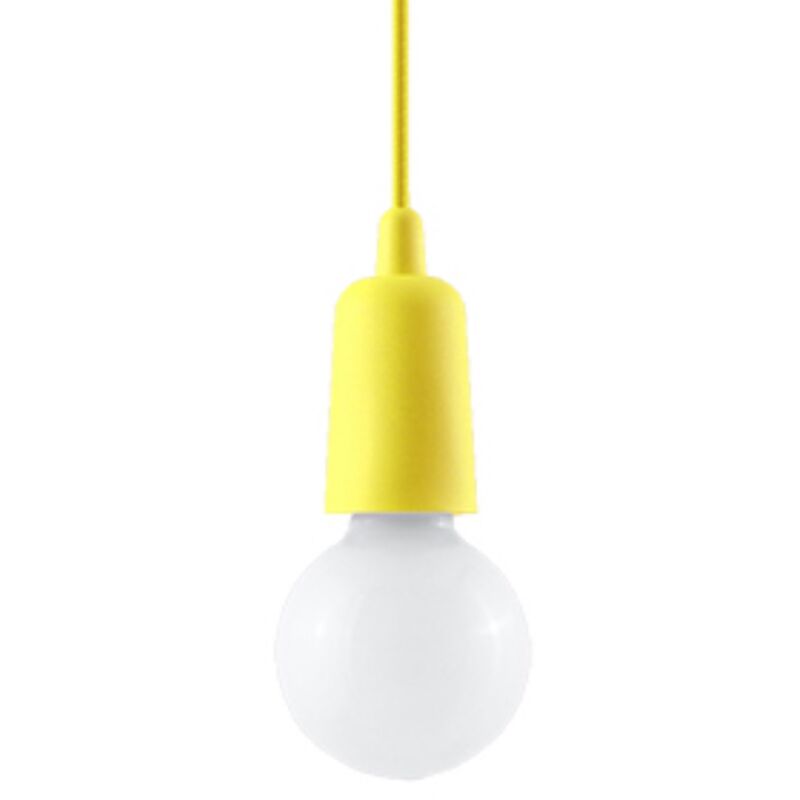 Lampada a sospensione Diego giallo 9x90x9cm Sollux