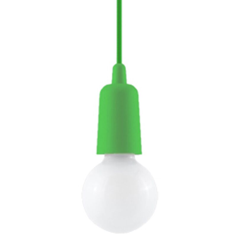 Lampada a sospensione Diego verde 9x90x9cm Sollux