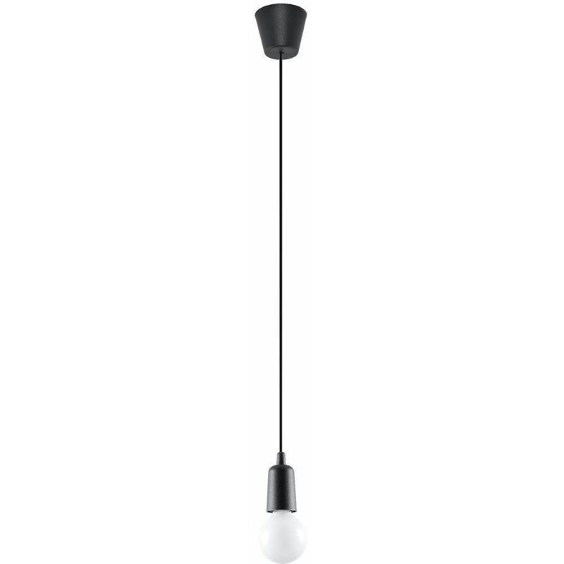 Sollux DIEGO - 1 luce a sospensione a soffitto nera