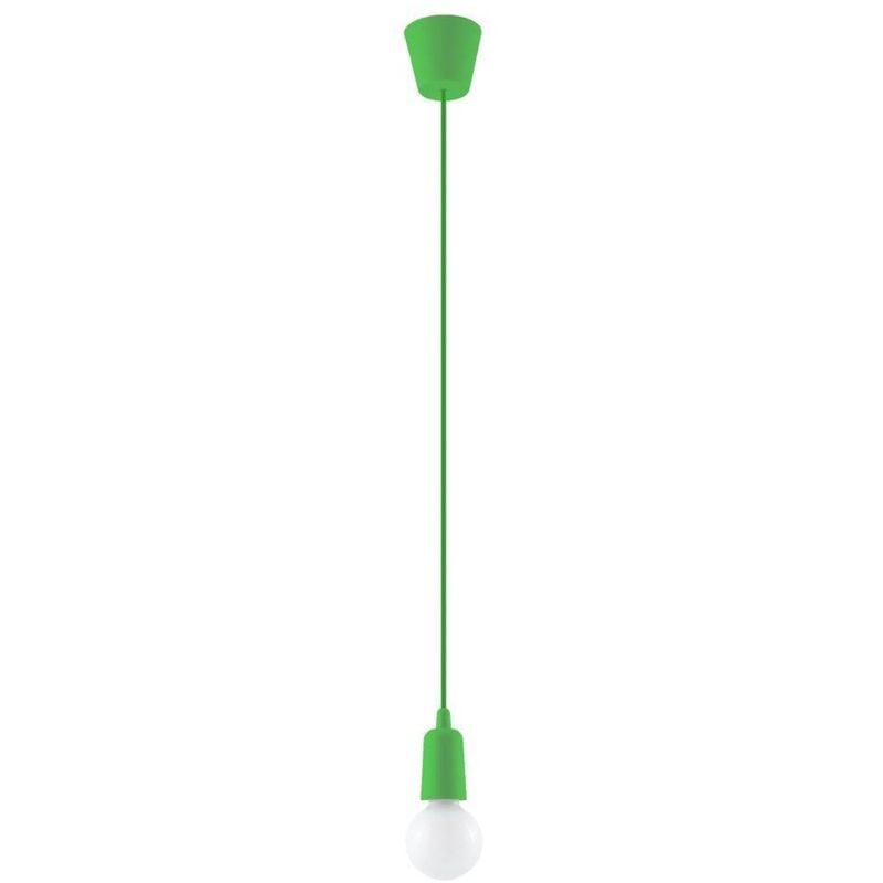 Diego - 1 luce a sospensione a soffitto verde - Sollux
