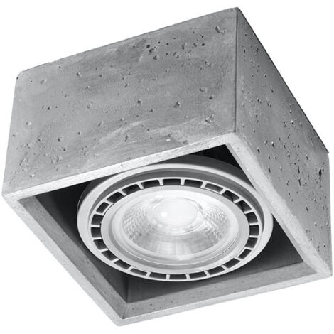 SOLLUX SL.0883 Lámpara de Techo QUATRO 1 Hormigón - ref: SL.0883
