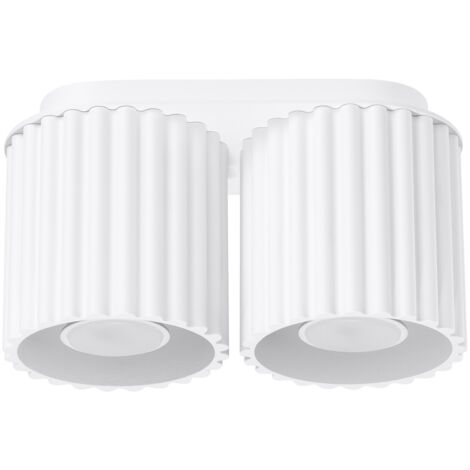 SOLLUX SL.1780 AURA Plafón 2 Blanco Gu10 - ref: SL.1780