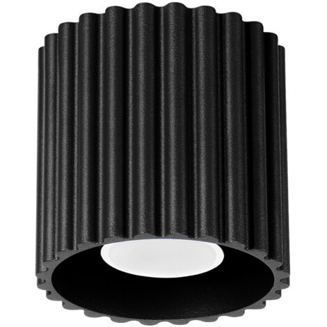 SOLLUX SL.1784 AURA Lámpara De Techo 1 Negra Gu10 - ref: SL.1784
