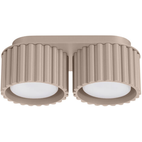 SOLLUX SL.1818 AURA Lámpara De Techo 2 Taupe Gx53 - ref: SL.1818