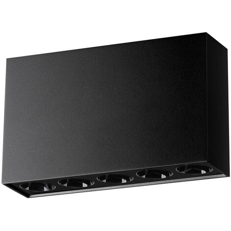 Sollux Sole Downlight minimaliste monté en surface noir