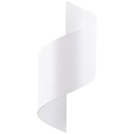 Sollux Talassa Dekorative Swirl Flush Wandleuchte Weiß