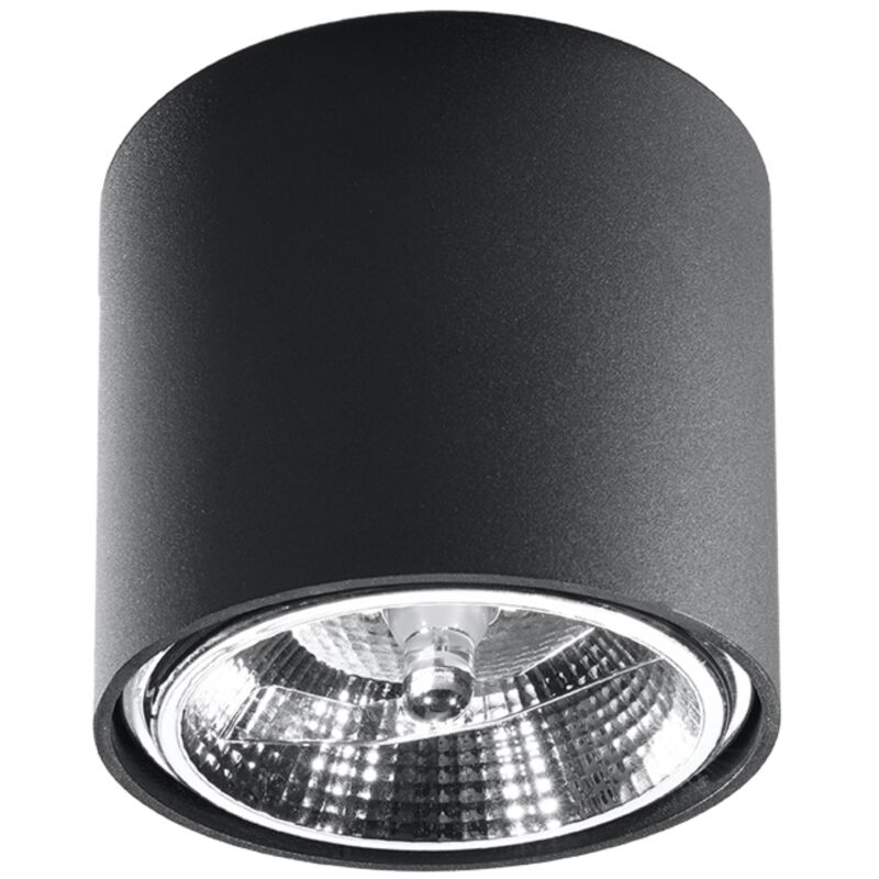 Sollux Plafond Tiube Black, Black