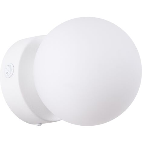 Sollux Yoli Moderne Globe Wandleuchte Weiß