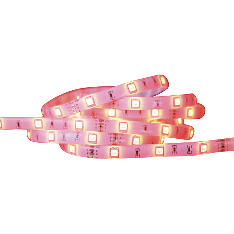 Ruban led rvb 20W 600lm Adhésif et Découpable avec Télécommande 5M Tibelec clairez et Personnalisez Votre Espace