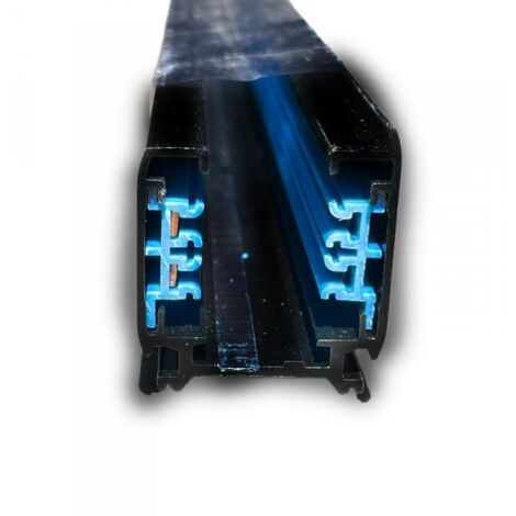 Solo Binario Guida Trifase Quadrato Da 3 Metri Colore Nero Per Controllare 3 Gruppi Di Fari Led Nella Stessa Barra Da Soffitto O A Sospensione
