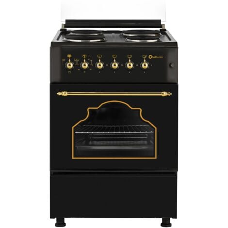SOLTHERMIC COCINA ELÉCTRICA NEGRA NEGRA RÚSTICA 50X55 F5S04E3RB