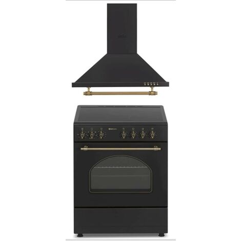 SOLTHERMIC COMBO PACK COCINA ELÉCTRICA VITROCERAMICA CON HORNO + CAMPANA H60PR