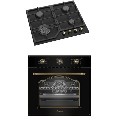 SOLTHERMIC COMBO PACK NEGRO RÚSTICO ENCIMERA 60 + HORNO