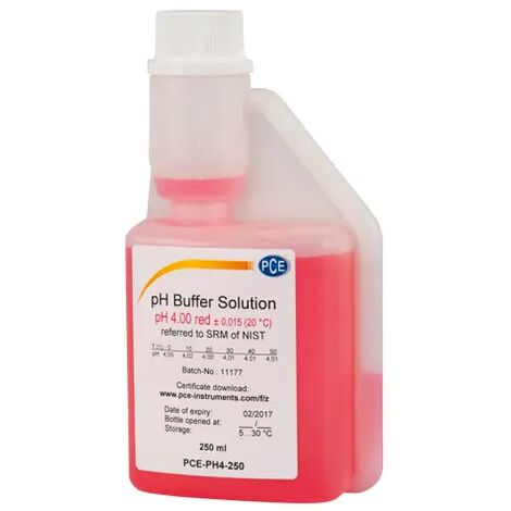 Solución de calibración pH4 PCE-PH4