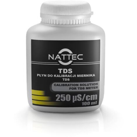 Solución tampón líquida para calibración de medidor TDS, 100 ml.
