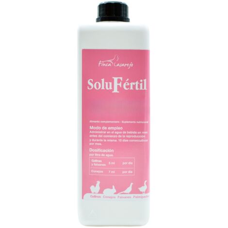 SoluFértil - Reproducción aves - Vitamina E, selenio y oligoementos esenciales durante la época de puesta - Ideal para la época de cría - 250 ml (ref.SFE)
