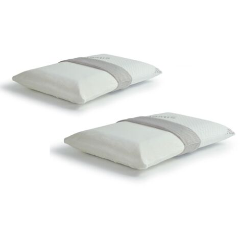 Soluko  Cuscino Guanciale Memory Classic h 12 Silver Coppia