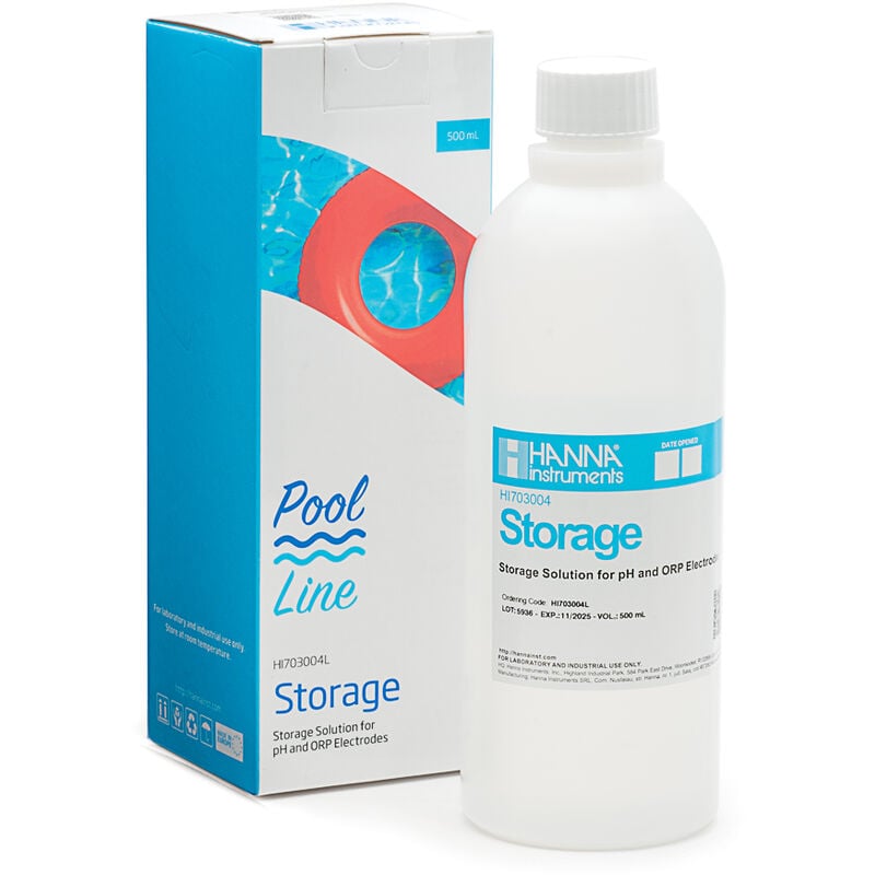 Hanna Instruments - Solution de conservation pour électrodes, bouteille 500 ml hi703004l