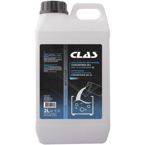 Solution de nettoyage concentrée 25% pour bac à ultrasons (2 Litres) - SA 7070 - CLAS Equipements