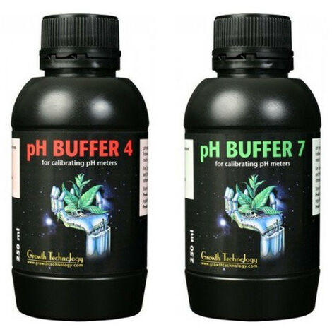 Solution étalonnage pH 4 et 7 - 300 ml - growth technology
