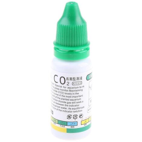 Solution indicatrice de CO2 15 ml pour aquariums plantés. À utiliser avec des indicateurs de CO2.