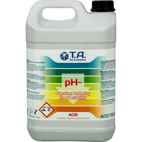 Solution pH- en bidon de 5 litres - Terra Aquatica