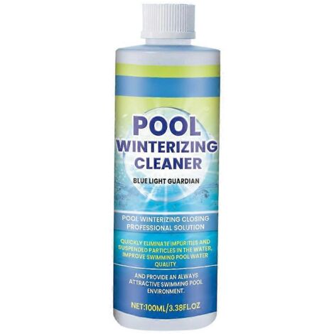Solution pour eau de piscine claire 100 ml, agent clarifiant et détachant