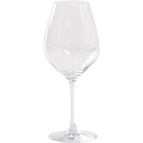 Solution Set 6 Verres en Verre Sonore Supérieur pour Dégustation de Vins Rouges de Structure Moyenne, Capacité 43 cl, Design Élégant et Transparent