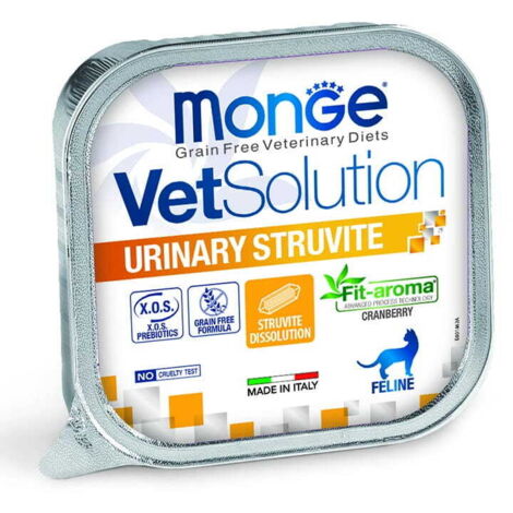 Solution vétérinaire Monge pour chat, struvite urinaire, 100 g