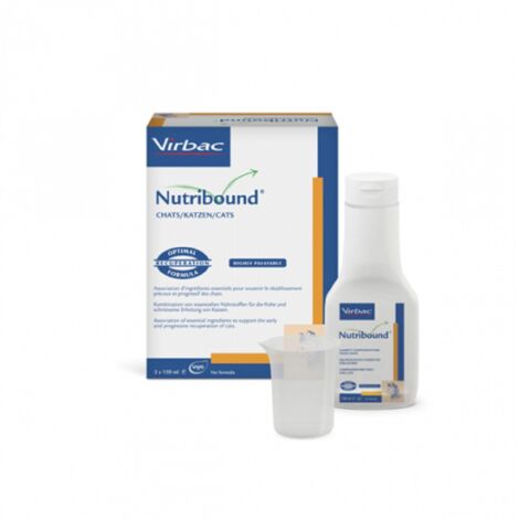 Solution VIRBAC NUTRIBOUND pour chats en convalescence 3 x 150 ml