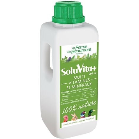 Soluvita Plus 250 ml Multi vitamines et minÃ©raux volailles, lapins