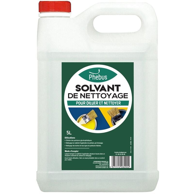 Solvant de nettoyage bidon 5L Phebus 322 283