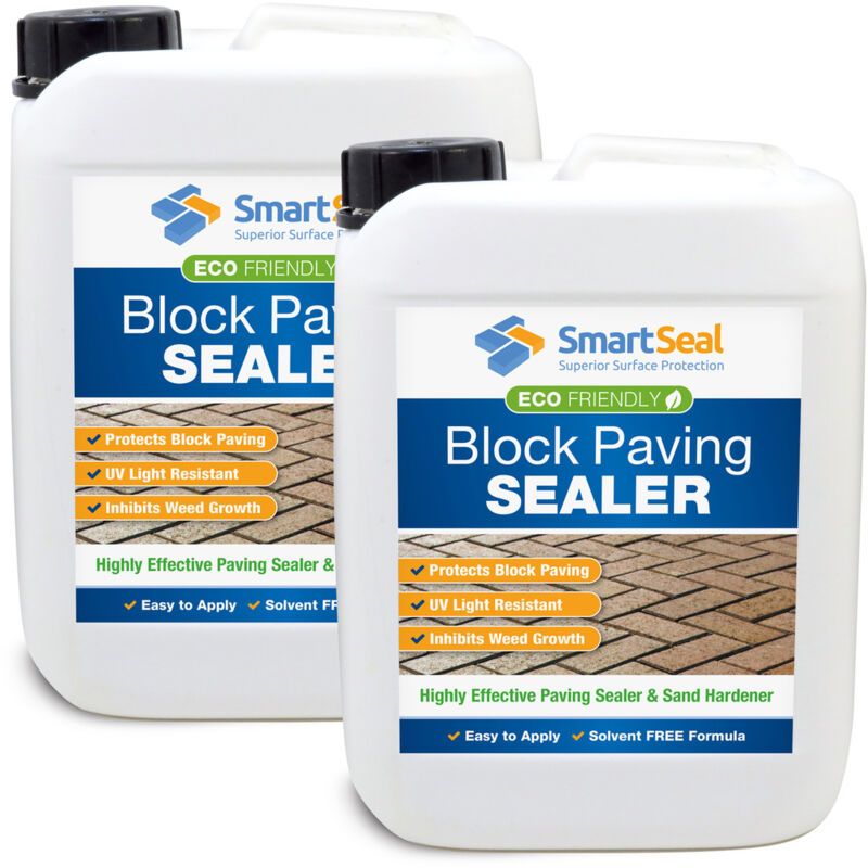 Smartseal - Solvent-Free Block Paving Sealer / Weed Inhibitor - 2 x 5 Litre