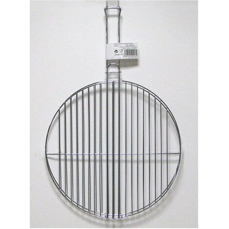 Grille ronde double 41 cm – Acier inoxydable – Pour cuisson viande – Résistante aux températures élevées – Somagic