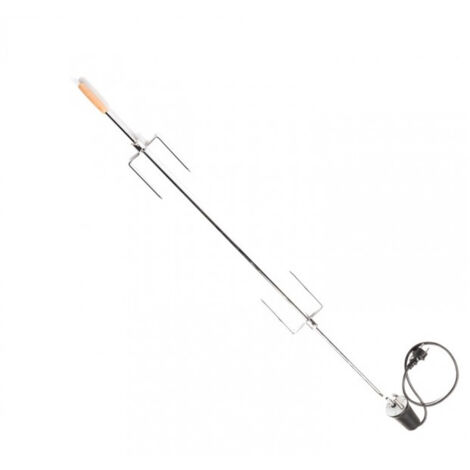 Kit tournebroche électrique 113 cm – Charge maximale 10 kg – Pour cuisson uniforme de viandes – Accessoire barbecue rôtissoire – Somagic