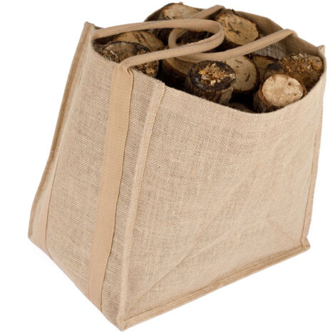 SOMAGIC - Sac à bûches en jute
