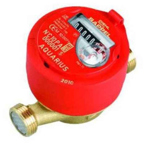 Somatherm – Compteur d'eau chaud 110mm DN15 3/4 – Compteur divisionnaire pour installations collectives – Cadran sec anti-condensation orientable