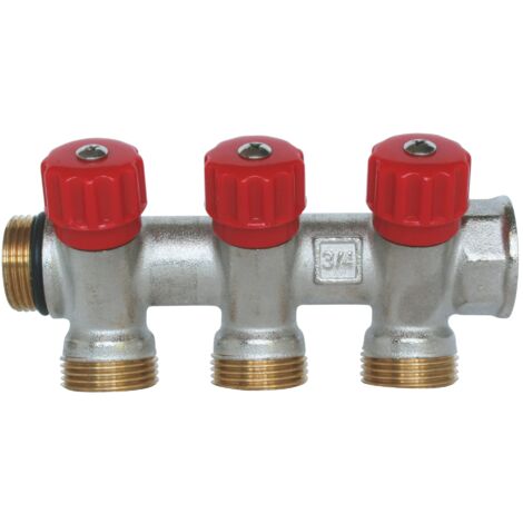 SOMATHERM FOR YOU 4020-03-20R Sanitario Collezionista, Ottone nichelato, Maschio-Femmina 20/27, autosigillante e allineati, None, 3/4EK