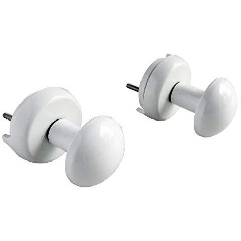 SOMATHERM FOR YOU - B21812B - O ganci per asciugamano asciutto bianco - Tubo piatta per vite