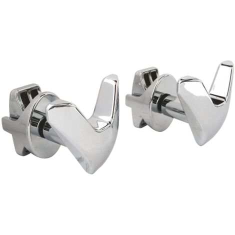 SOMATHERM FOR YOU - B21815B - V ganci per asciugamano asciutto Chrome - tubo tondo per la vite