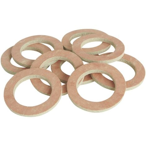 AYOR Somatherm for you - CJ706 - Lotto di 10 articolazioni in fibra rosa 15/21. Il sigillo in fibra consente di effettuare la tenuta sui raccordi (acqua, petrolio, gas, aria, carburante (moderato))